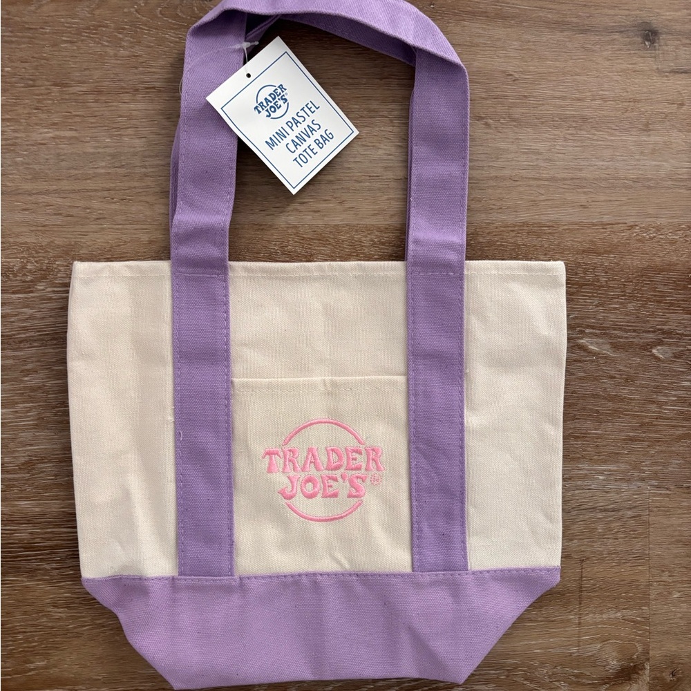Mini Trader Joe’s Purple Tote Bag